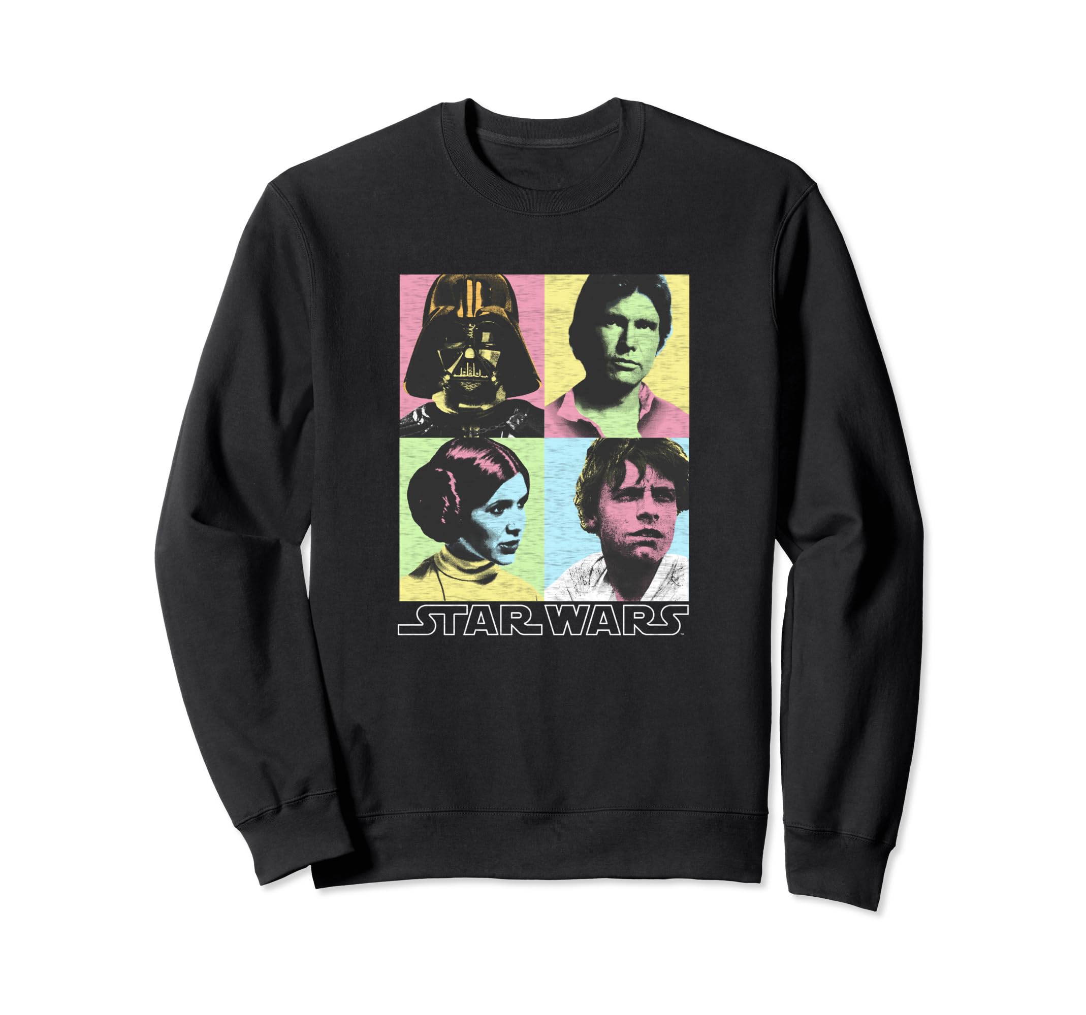 Star Wars Original Cast Pop Color Four Box Photographs Sweatshirt