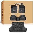 LASFIT Floor Mats and Trunk Mat for Honda Civic 2025 2024 2023 2022 Sedan (Fits Rear Seats with or Without USB Ports), All Weather TPE Car Floor Liners,1st & 2nd Row & Trunk Liner(Not for Hatchback)
