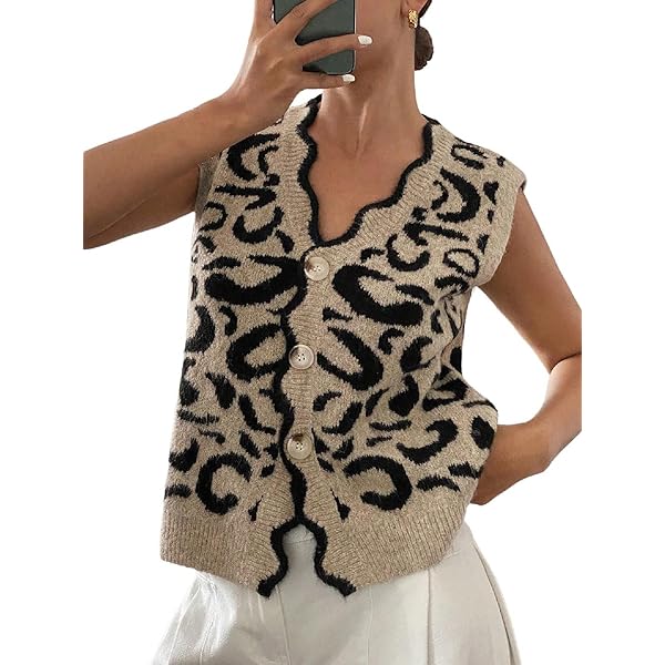 トップス 60's~70's/leopard vest Wornstar Custom Vest - Leopard Print