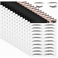 Maitys 12 Sheets 108 Pairs 4D Hair Like Waterproof Eyebrow Tattoos Stickers Temporary Transfer Brows Decal Peel off Fake Eyebrow Sticker Instant Authentic Brow Decal for Women(Stylish Style)