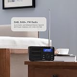 August MB225B Portable DAB/DAB+ FM Radio 40 Presets 2000mAh Battery Black view 3