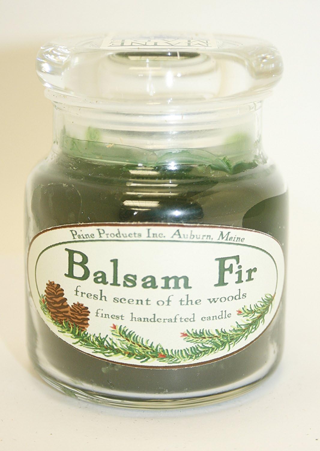 BALSAM FIR JAR CANDLE fresh scent of the woods 3" tall 5