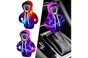 XWQWD 2PCS Car Gear Shift Cover, Funny Gear Shift Knob Cover Sweater Hoodie for Car Decorations & Protections Universal Car Interior Accessories Stick Shift Cover I