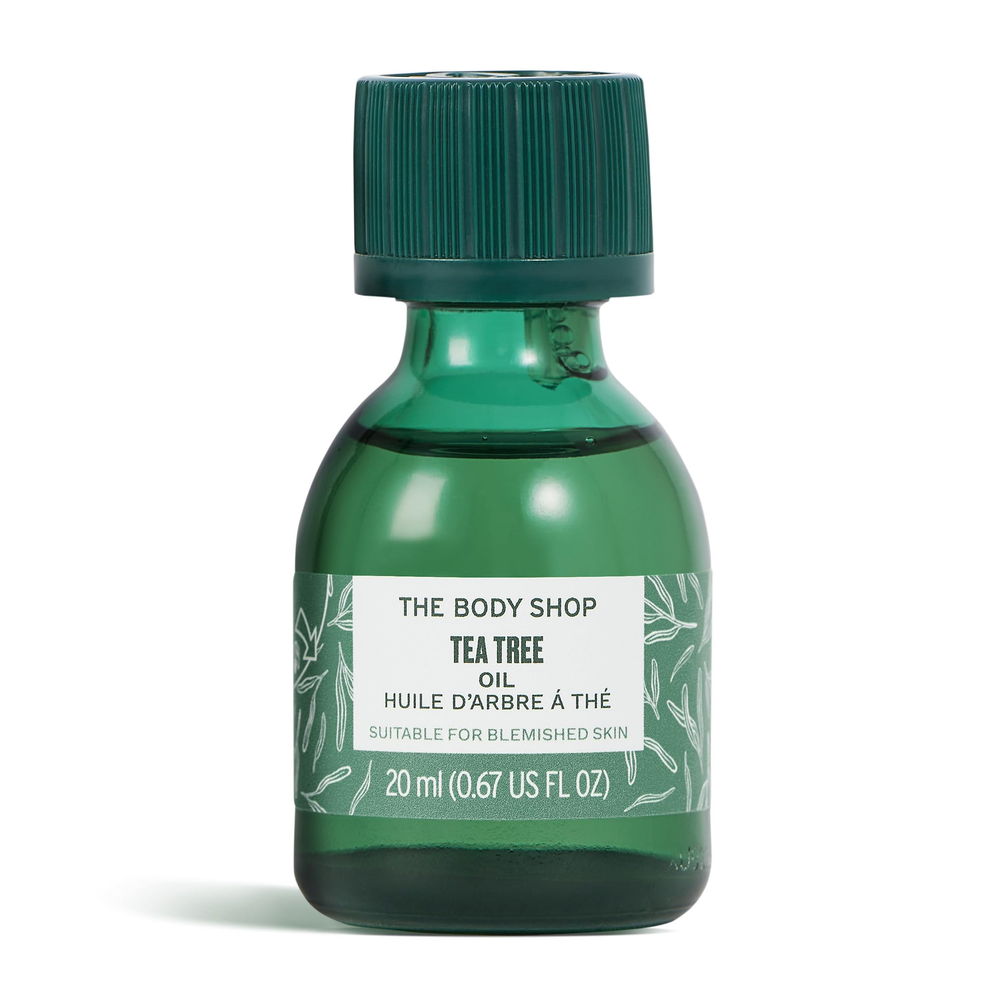 The Body Shop Tea Tree Oil for Skin (1x 20ml), Purifying Facial Oil for Oily, Blemish-Prone Skin, Targets Blemishes, With Community Fair Trade Tea Tree Oil from Kenya, Refreshing Feel, Vegan Skincare — image 1