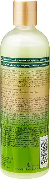 African Pride Olive Miracle Anti-Breakage 2 in 1 Shampoo Conditioner 355ml 12oz view 2