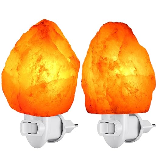 2 Pezzi Amir Lampada Di Sale Lampada Di Cristallo Di Sale Dellhimalaya Mini Luce Notturna Luce Dellumore Per La Camera Da Letto Per Party Bar