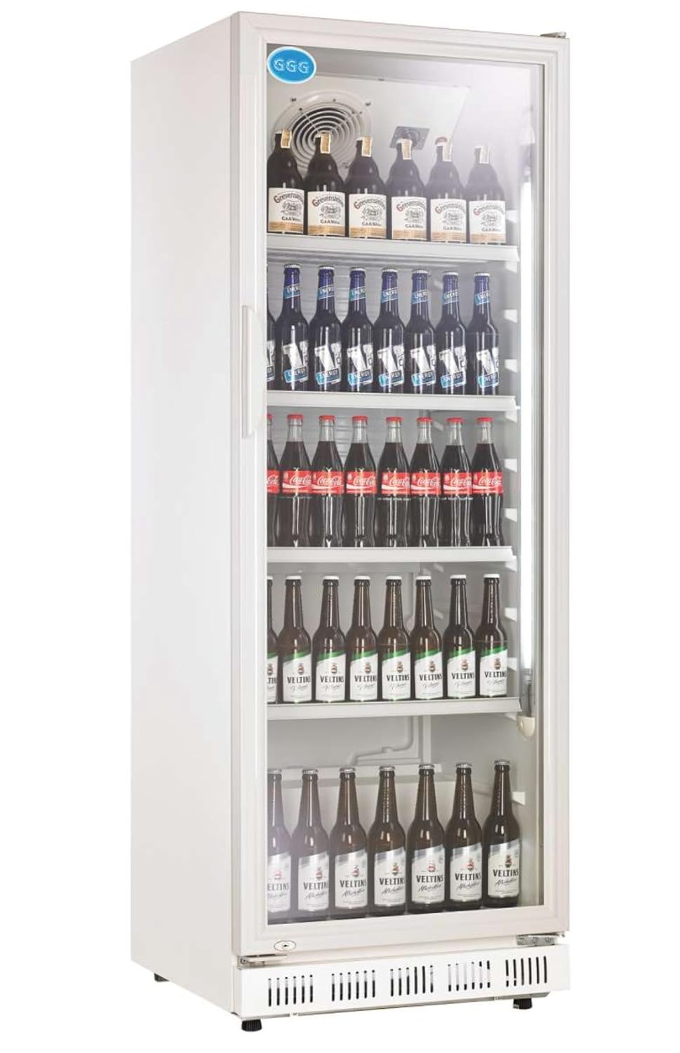 Nevera para botellas con puerta de cristal, 230 litros, nevera ...