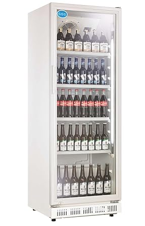 Nevera para botellas con puerta de cristal, 230 litros, nevera ...