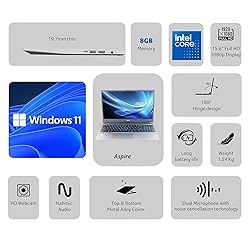 acer Aspire Slim Laptop, 15.6" Full HD