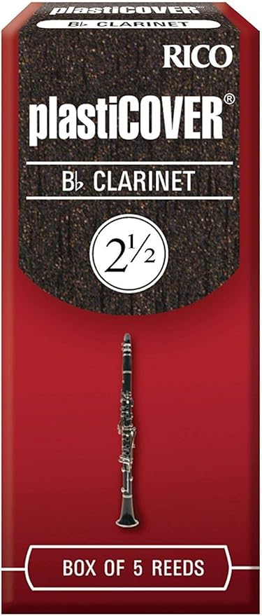 CAÑAS CLARINETE - Rico Plasticover Caja Roja (Dureza 2 ½ ...
