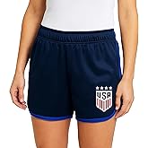 Icon Sports Officially Licensed US Soccer Federation USWNT Soccer Shorts - Women Adult