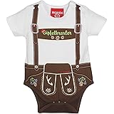 TU FELIX AUSTRIA Babybody Meine erste Lederhose - braun
