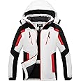 Skieer Men's Waterproof Ski Jacket Winter Snow Coat Windproof Snowboarding Jackets Warm Raincoat