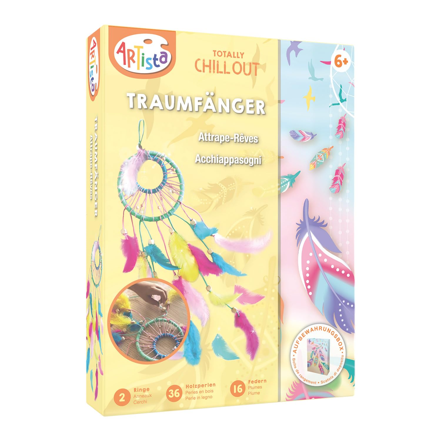 ARTISTA Dream Catcher DIY Kit for Children Creative Set in Practical Storage Box