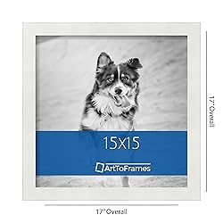ArtToFrames 15x15 Inch White Picture Frame, This