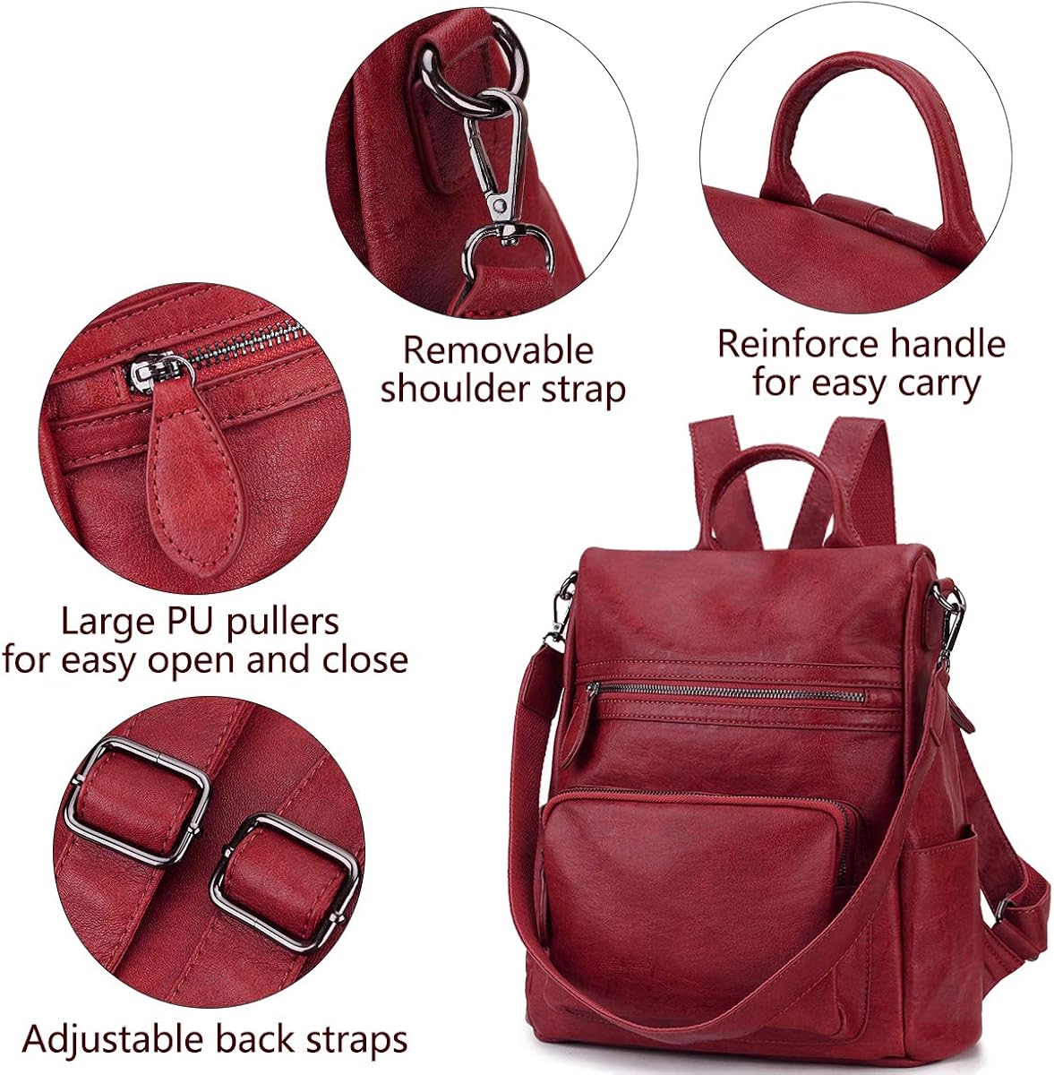 RAVUO Women Backpack Purse - Image 4