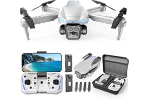 Naseto 1080P HD Foldable Drone with Camera for Adults & Kids, RC Quadcopter with One-Key Takeoff/Landing, Altitude Hold, Waypoint Flight, 360° Flip, 2 Batteries, Easy-to-Fly Toy for Boys and Girls