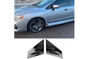 Neopaftu Front Side Window Louvers Compatible with Subaru WRX STI 2015-2021 Scoop Shades Cover Blinds Air Vent (Gloss Black)