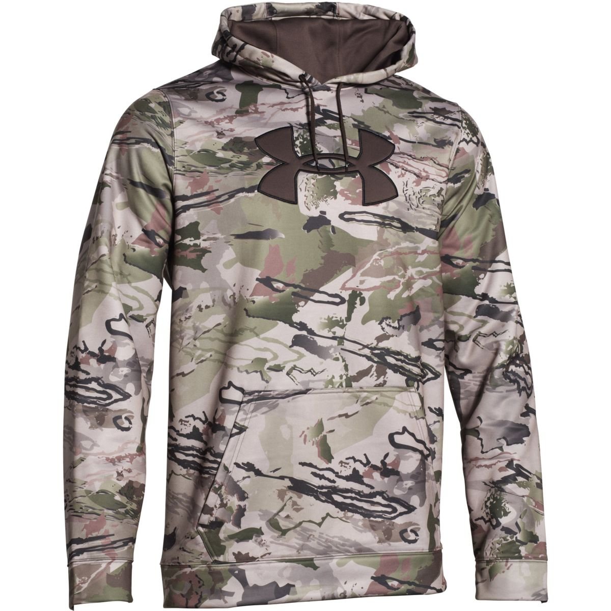 under armour men's camo big logo pullover hoodie