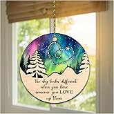 Hyturle Memorial Christmas Ornaments for Loss of Loved One - Memorial Suncatcher Ornament - Sympathy Gifts for Loss of Mom Father