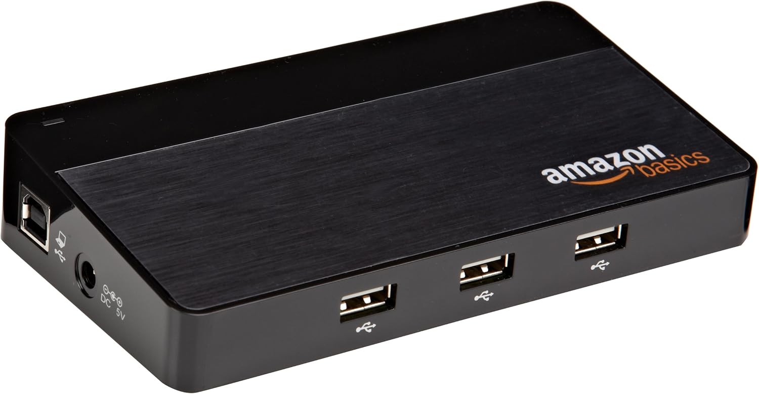 AmazonBasics Hub 10 USB ports 2.0 Paquete de 1 Black Amazon.co.uk