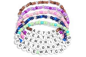 AICase for Conan Gray Merch Friendship Bracelets Set, Beaded Heather Bracelet Stuff Outfits for Concert Shirt Accessories Jewelry Merchandise Gifts for Fans Birthday Christmas Stocking Stuffers