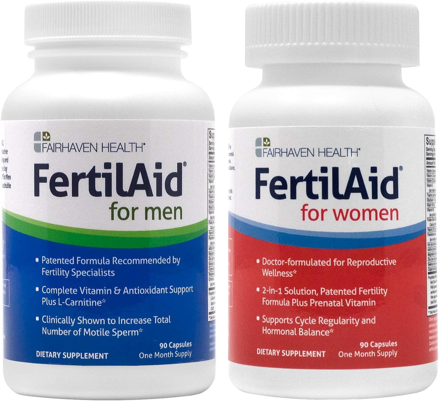 Amazon Com Fertilaid For Men And Fertilaid For Women Combo 1 Month Supply Health Personal Care