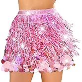 Nicute Sequin Skirt Sparkly Belly Dance Skirt Mermaid Costume for Women