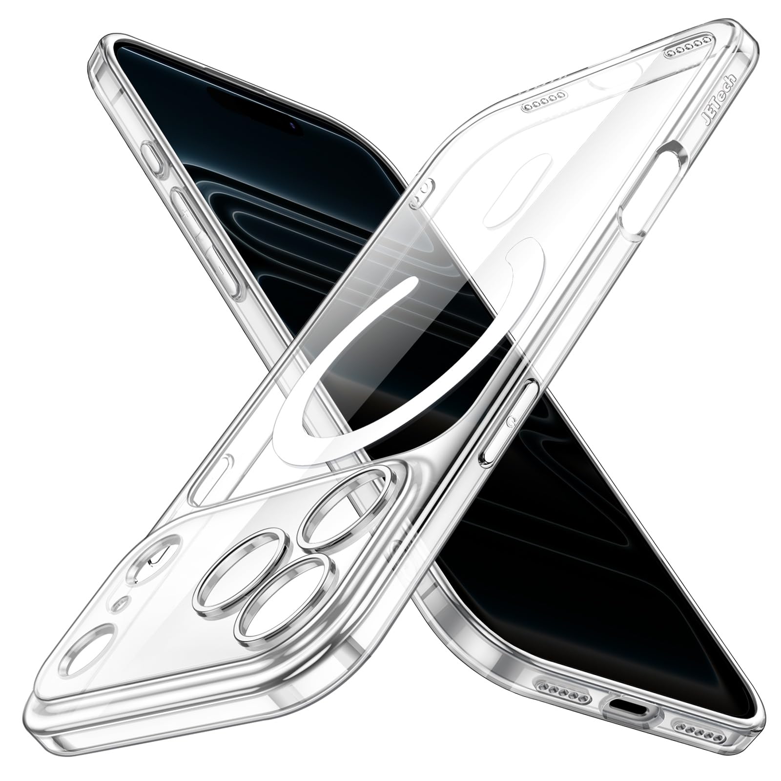 Photo 1 of JETech Magnetic Slim Case for iPhone 17 Pro 6.3-Inch Compatible with MagSafe, Camera Lens Full Protection, Ultra-Thin Lightweight Clear Minimalist Protective Phone Cover (Clear)