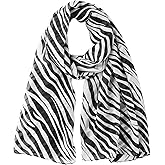 Womens Leopard Print Shawl Scarf - Lightweight Wrap Scarves Shawl Cheetah Scarves for Spring Summer Season