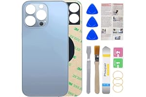 Phoupair OEM Rear Back Glass Replacement for iPhone 13 Pro 6.1 Inches with Professional Repair Tool Kit (Sierra Blue)