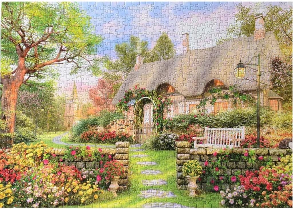 Jigsaw Puzzle 1000 Piece - Dreamy Pattern, Puzzle Size 27.56 x 19.69 inch, Large Puzzle Game Artwork for Adults Teens (B)