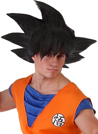 Amazon Com Dragon Ball Z Goku Black Wig Adult Anime Synthetic Wig For Cosplay Standard Clothing