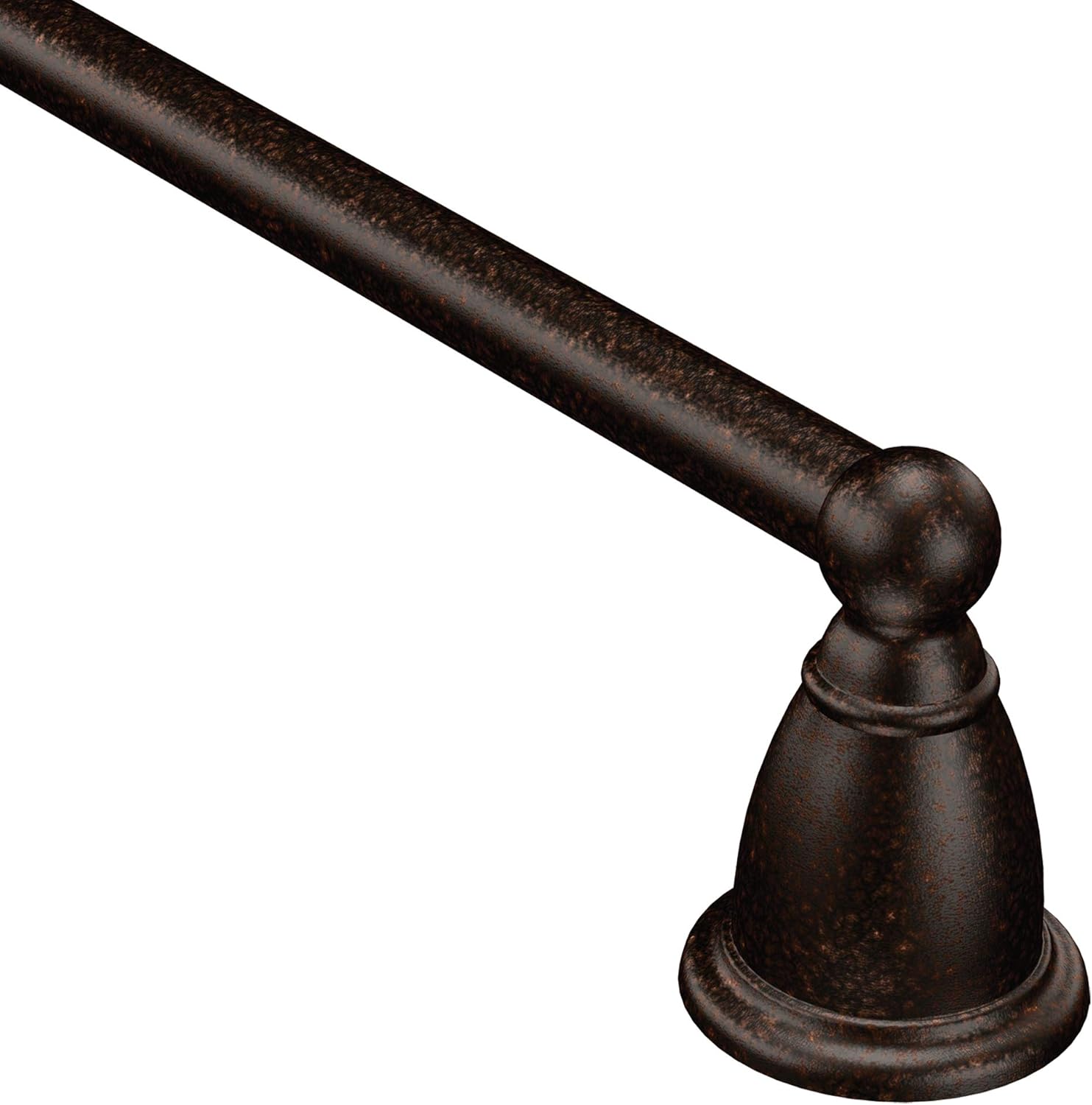 Moen YB2224ORB Brantford Collection 24-Inch Bathroom Single Towel Bar, Oil Rubbed Bronze - Oil Bronze Towel Rack - 