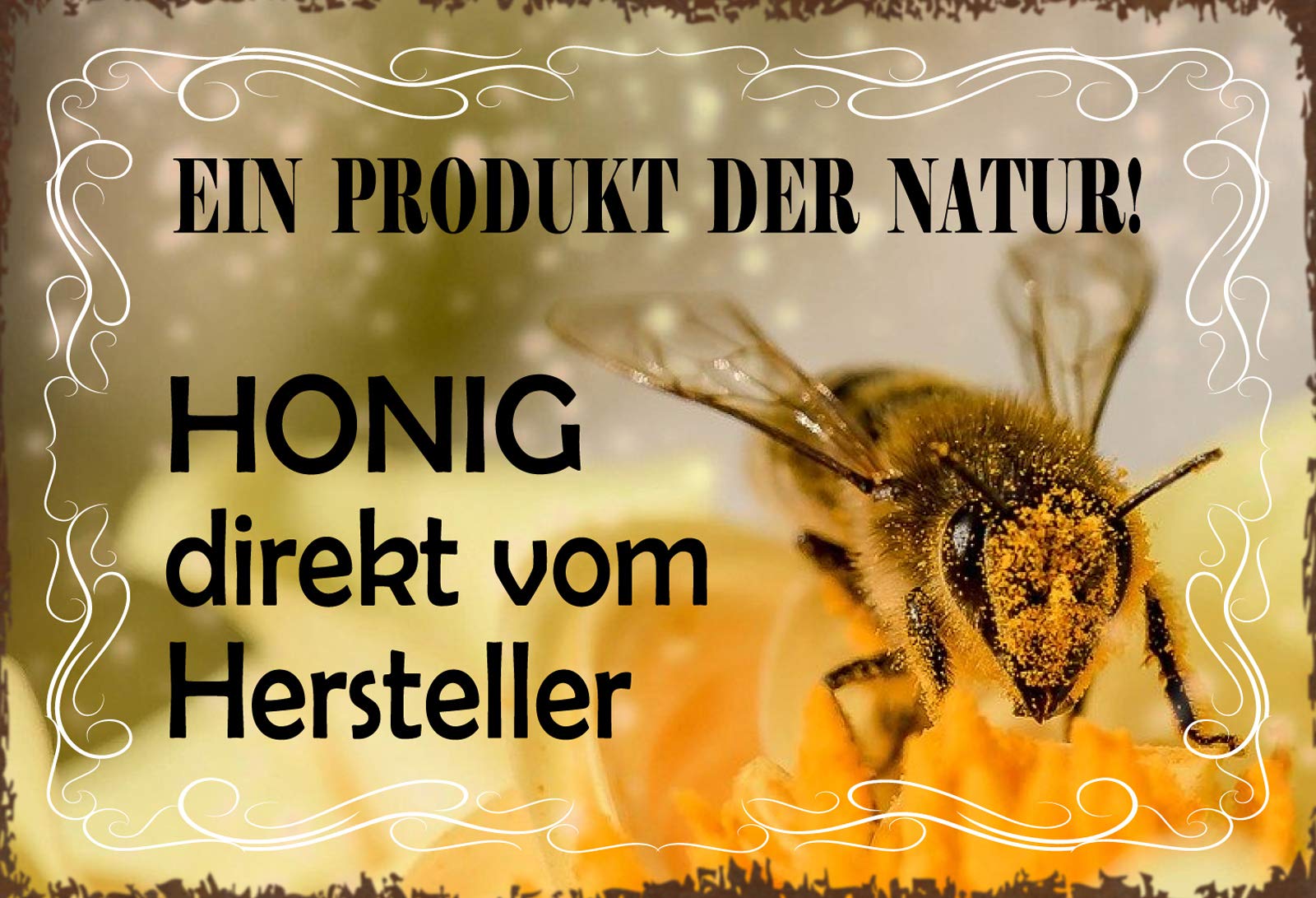 Schatzmix Tin-Plate Sign, Sheet metal, Multicoloured, 20x30 cm