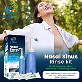 PLUSQMED Nasal Rinse Kit 300ml + 20 Saline Packets for Sinus Relief view 5