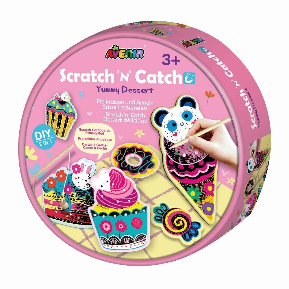 Avenir Create My Own Fishing Game | Yummy Dessert | Traditional Fishing Game Combined with Scratch Art | for Kids Ages 3+