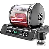 STX International Chef's Elite Vacuum Marinator &amp; Tumbler | Marinate Meat &amp; Vegetables in 15 Minutes | Adjustable Timer | Auto Shut-Off | Meat Tenderizer Included