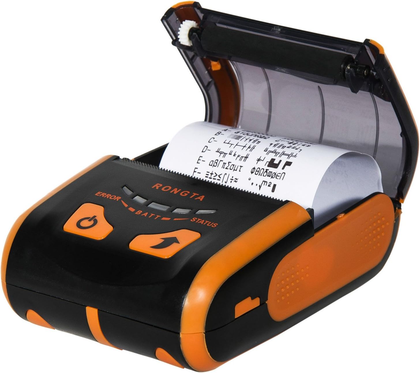 Rongta RPP200BU Mini Wireless Bluetooth Printer, 58mm with Bluetooth USB Port Pocket Mobile Printer Thermal Receipt Printer Suitable for Android & Windows System(Orange)