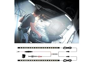 KEIUROT Under Hood Light Under Hood Led Light Kit for Car Engine Bay Led Light kit Car Hood Work Lights Inspection Lights with Automatic On/Off, Universal Fits Any Vehicle 12V 1Set