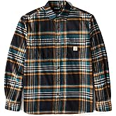 Carhartt Mens Rugged Flex Relaxed Fit Midweight Flannel Long-Sleeve Plaid Shirt