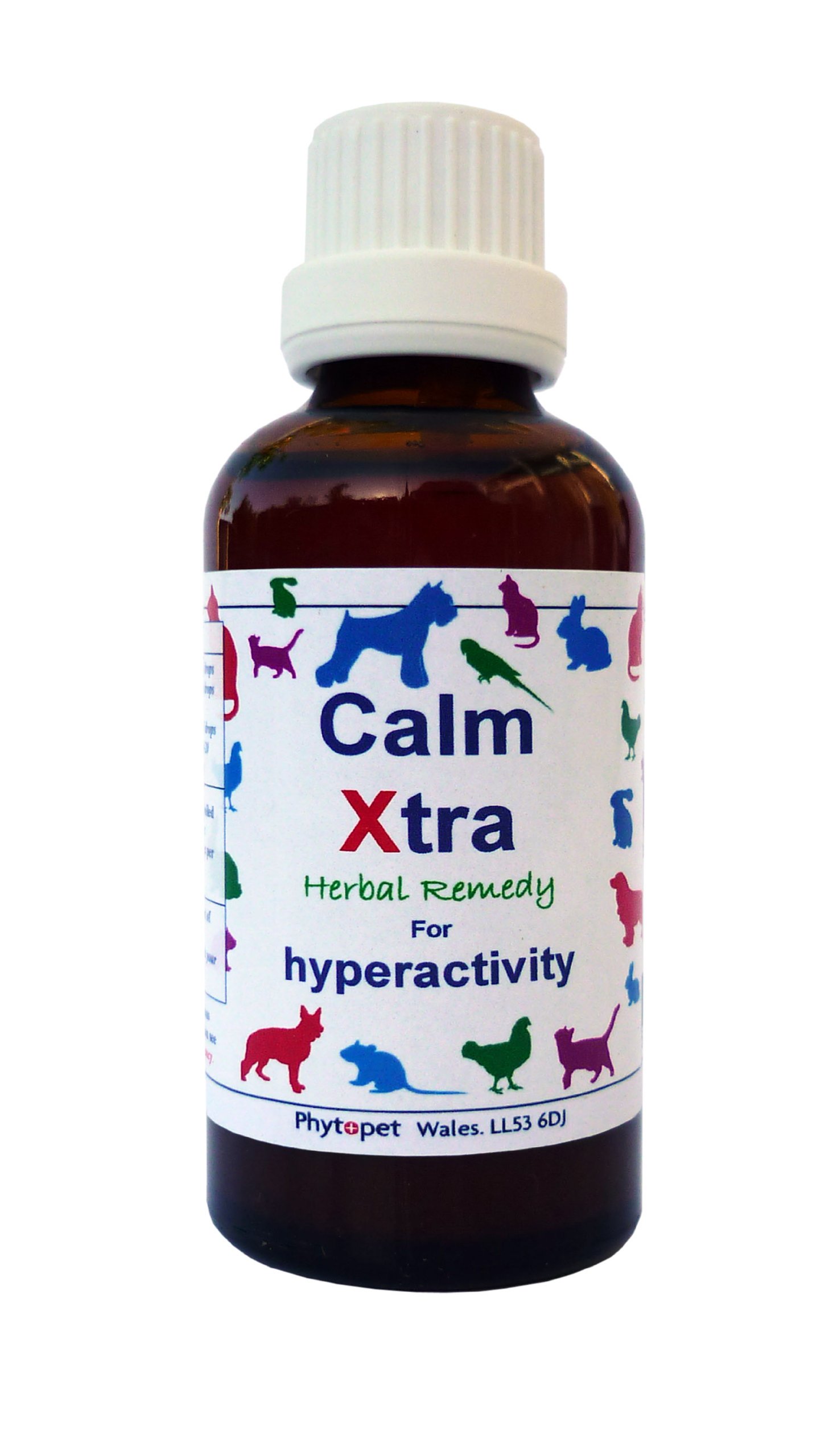 PhytopetCalm Xtra, Pet Cat Dog Anxiety Stress Relief, 100ml,Brown