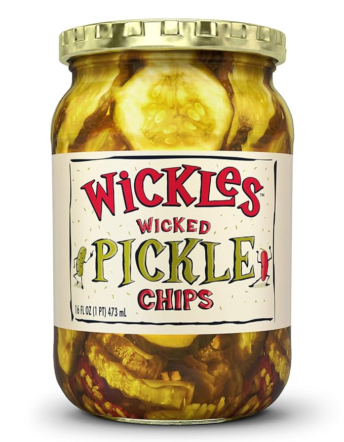 Wickles Wicked Pickle Chips, 16 oz (Pack 1) Grocery