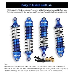 4PCS 1:10 Scale RC Car Shock Front & Rear Shock