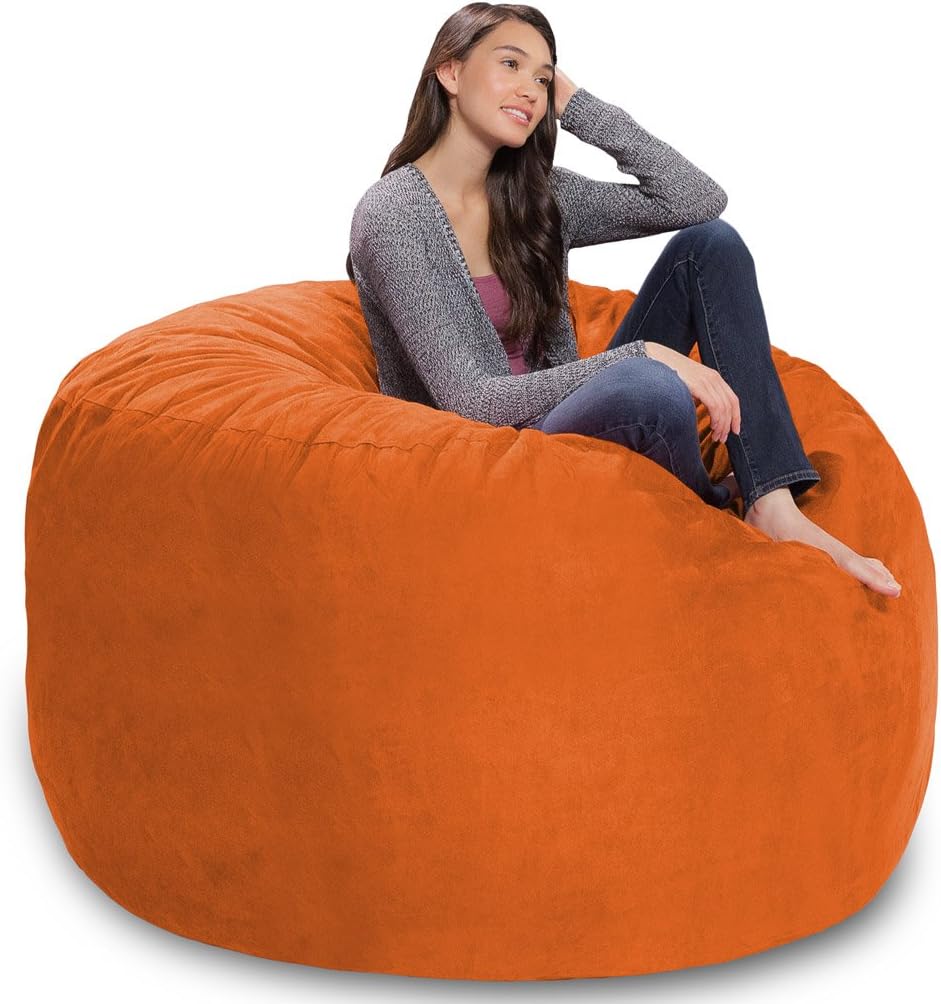Jet Black Cords Comfy Sacks 5 Ft Memory Foam Bean Bag Chair Game Jet Black Cords Comfy Sacks 5 Ft Memory Foam Bean Bag Chair Game