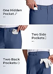 Willit Mens Golf Pants Stretch Dress Pants Quick