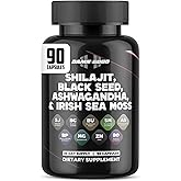 DAMN GOOD The Hodge Twins Maximum Vitality Organic Shilajit Capsules – Men’s Daily Energy & Stamina Booster – Sharper Focus & Strength w/Ashwagandha for Men – Performance Supplement – 90Count