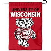 Wisconsin Badgers Bucky Logo Garden Banner Flag