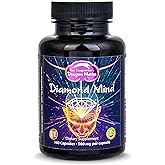 Dragon Herbs Plant Based Supplement for Memory & Concentration Support, Vegan Adaptogenic Formula with Ginkgo, Schizandra & Eleuthero - Diamond Mind 100 Capsules