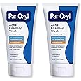 PanOxyl Acne Foaming Wash Benzoyl Peroxide 10% Maximum Strength Antimicrobial, 5.5 Oz (Pack of 2)